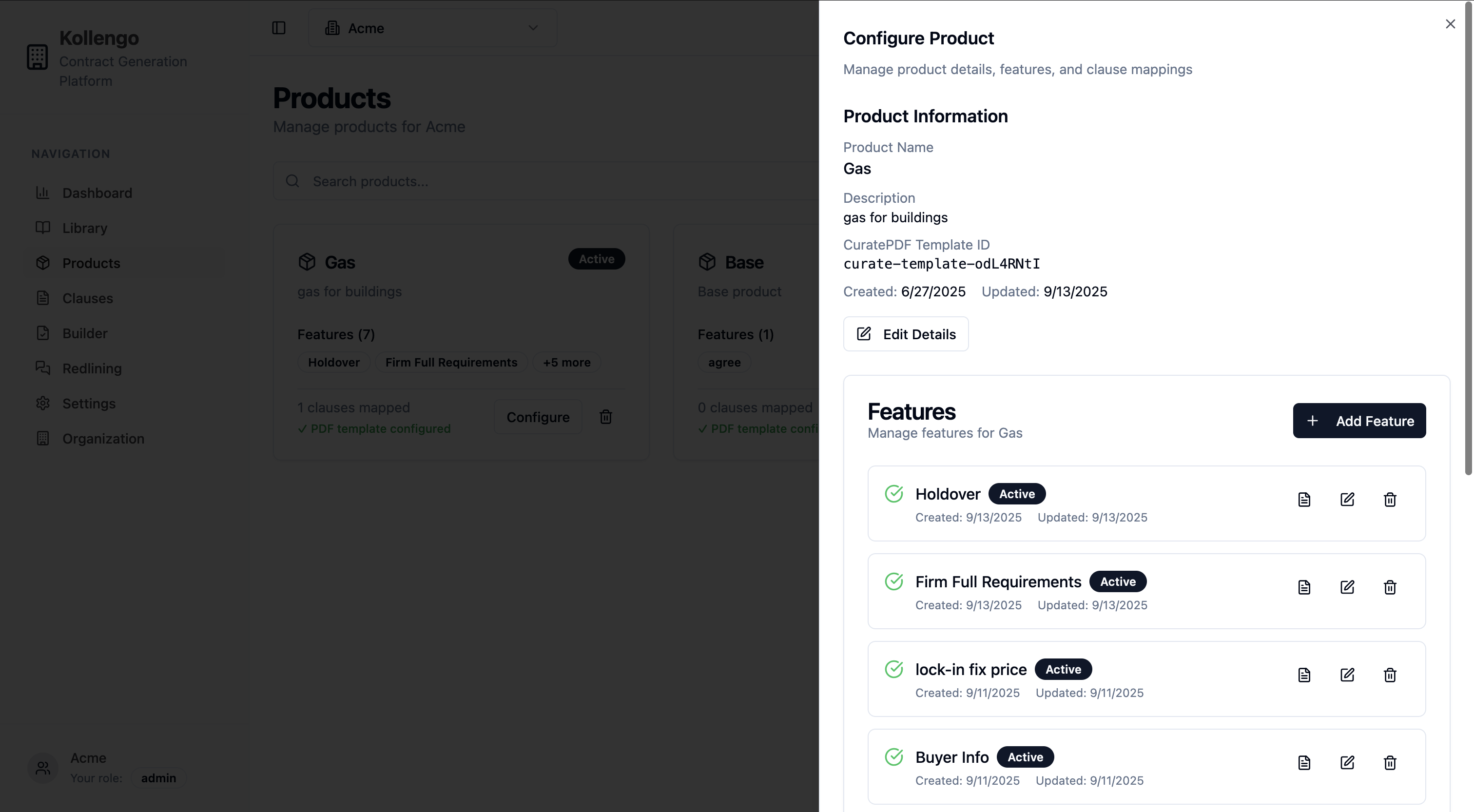 Product Configuration - Set up products and features