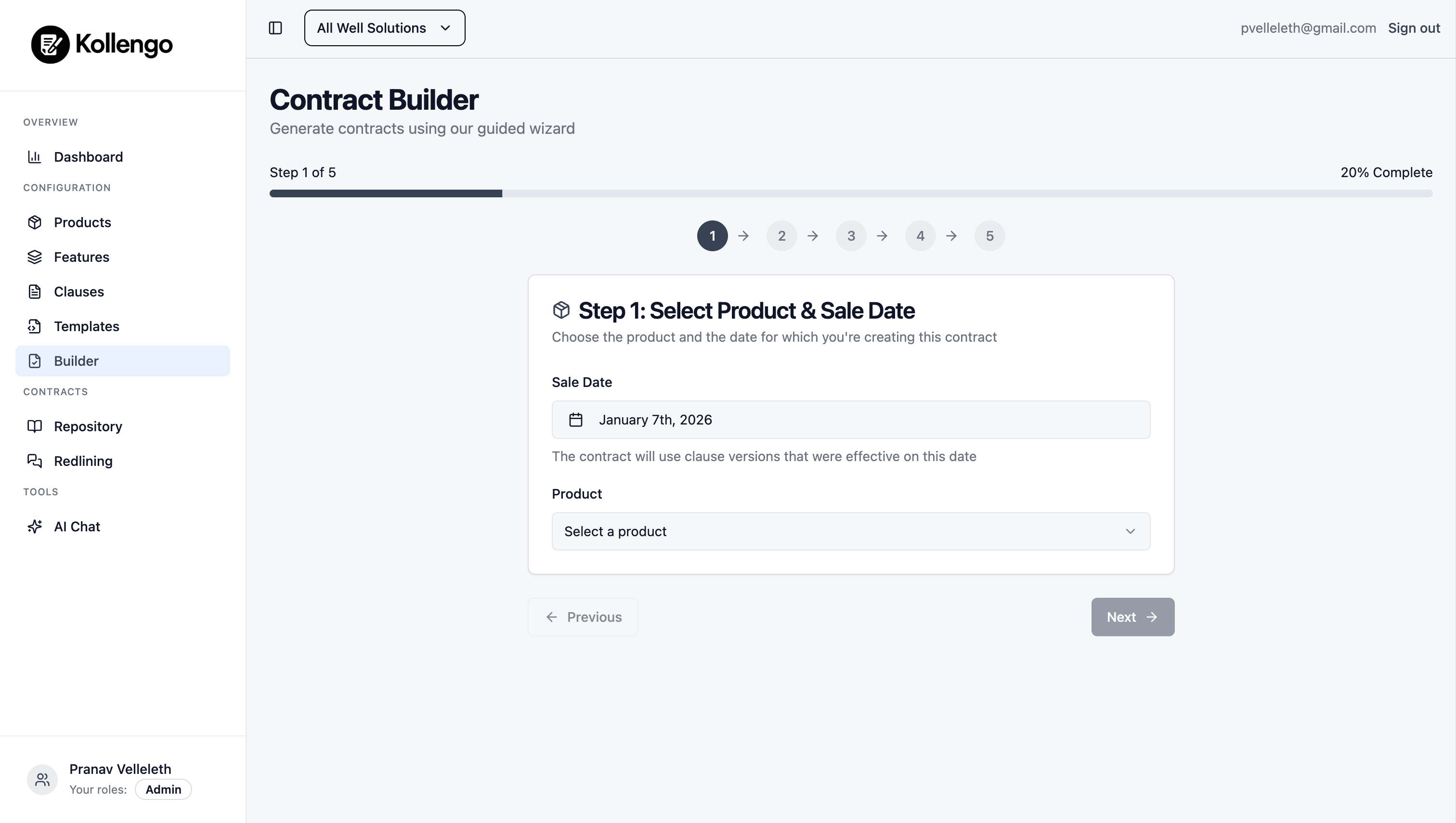 Contract Builder - Assemble contracts dynamically